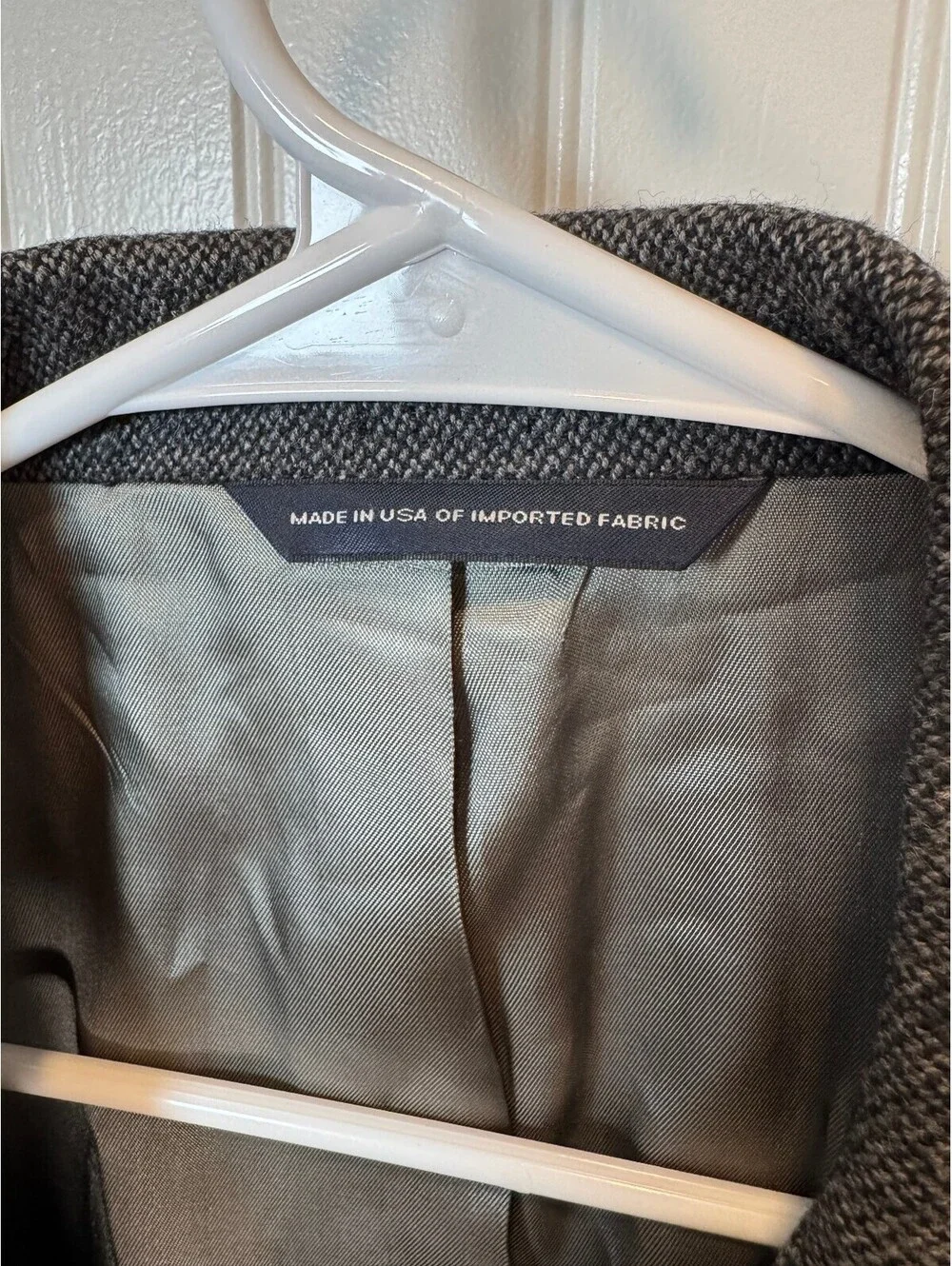 Brooks Brothers Men's Gray Wool Cashmere Sport Coat Blazer Size 39L